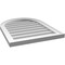 Ekena Millwork Round Top Surface Mount PVC Gable Vent w/ 2"W x 1-1/2"P Brickmould Frame, 20"W x 26"H GVPRT20X2602SN - alternate 5